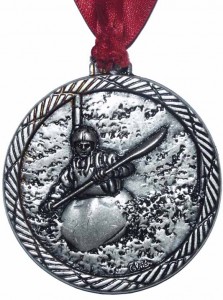Yalding silver medal, k1 slalom division 3